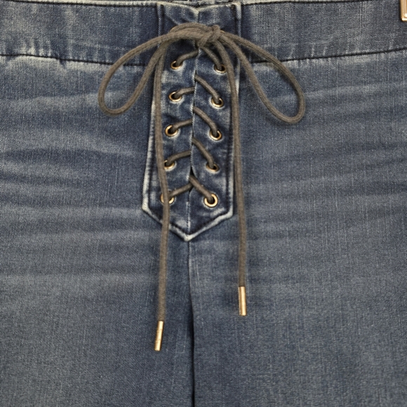 American Eagle Lace Up Fly Mid-rise Skinny Jeans 360 Degree Next Level Stretch 4 - Picture 4 of 11